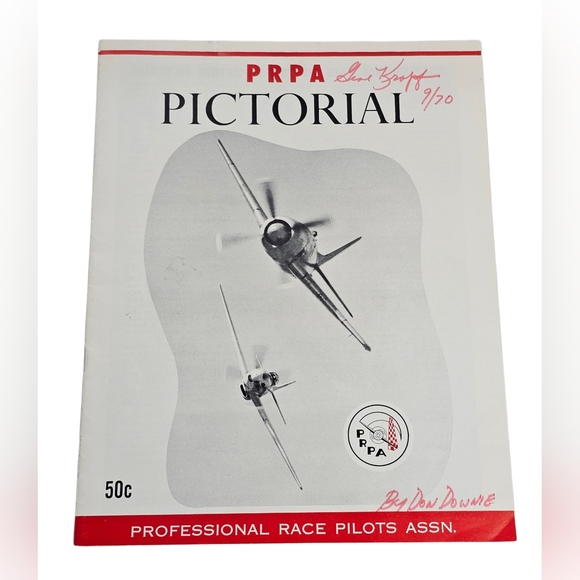PRPA Pictorial Professional Race Pilots Assn. Magazine Gene Kropf Red Baron 1970 - Picture 1 of 7